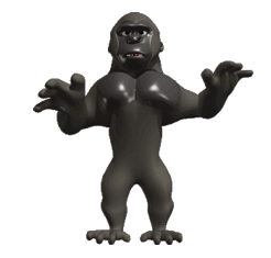 Gif animé King Kong torse